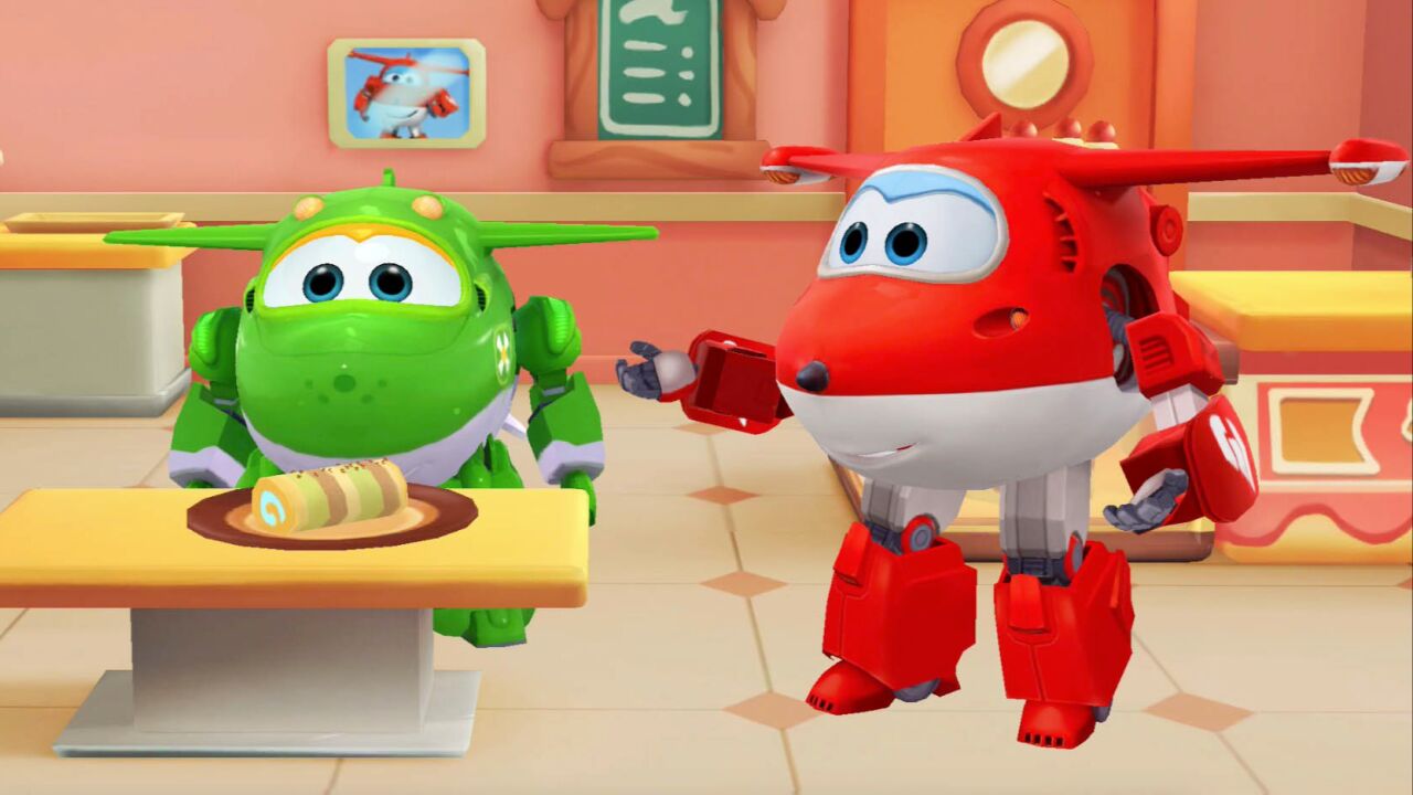 超级飞侠乐迪给小青做美味的蛋糕卷