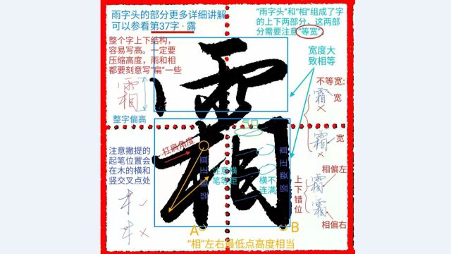 《千字文行书学习》第0040字 ⷠ霜