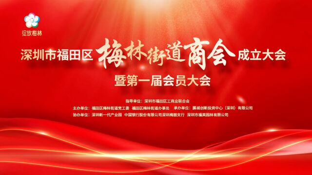 福田区梅林街道商会正式成立!共同谱写企业高质量发展新篇章