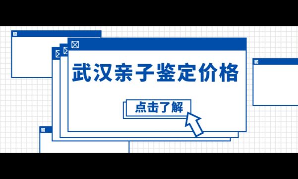 武汉亲子鉴定价格(2023年)