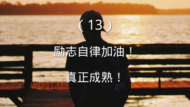 (13)励志自律加油!