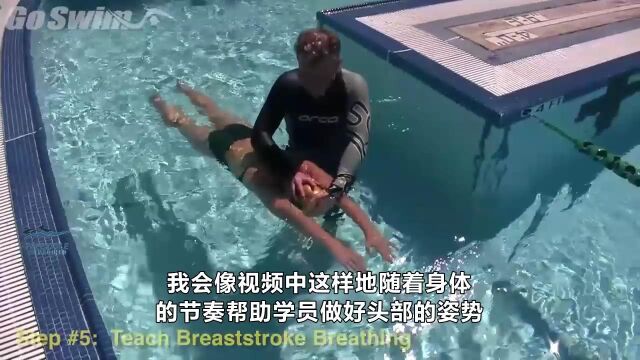 蛙泳教学进阶—第五步 教蛙泳的换气