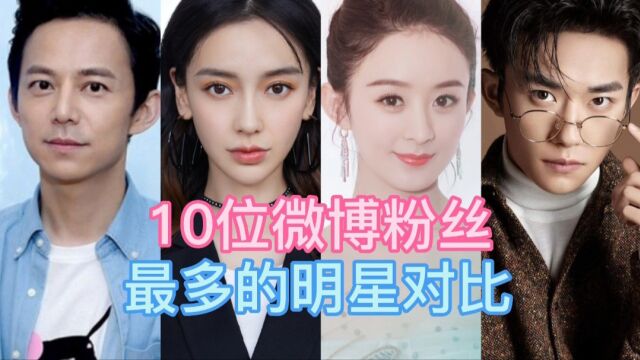 10位微博粉丝最多的明星