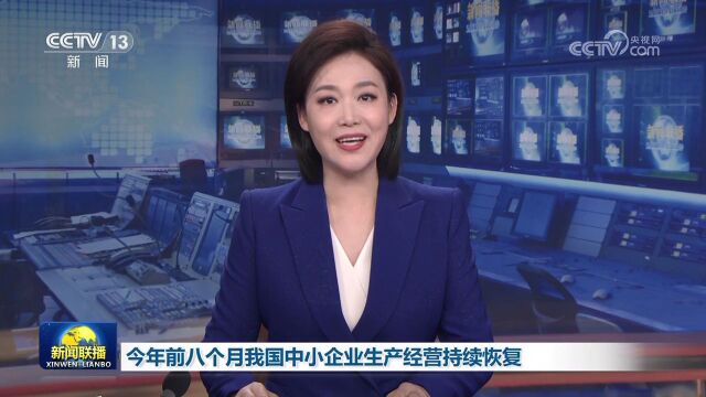 [视频]今年前八个月我国中小企业生产经营持续恢复