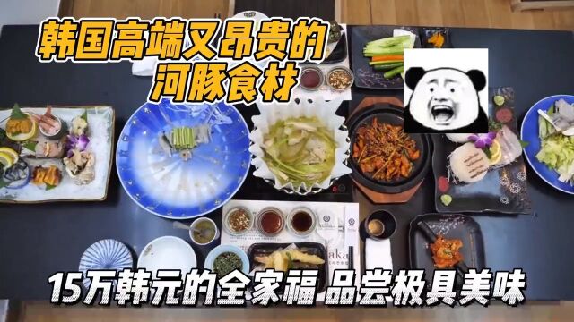 韩国餐厅的高端河豚料理,15万韩元的全家福套餐,美味与危险并存韩国美食美食解说河豚河豚料理.