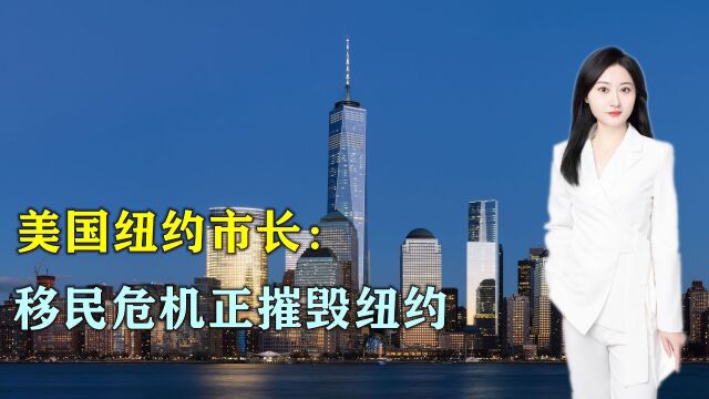 美国纽约市长:移民危机正摧毁纽约联邦政府抛弃了我们