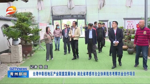 台湾中彰投地区产业联盟发展协会 湖北省孝感市台企协来青州市考察农业合作项目