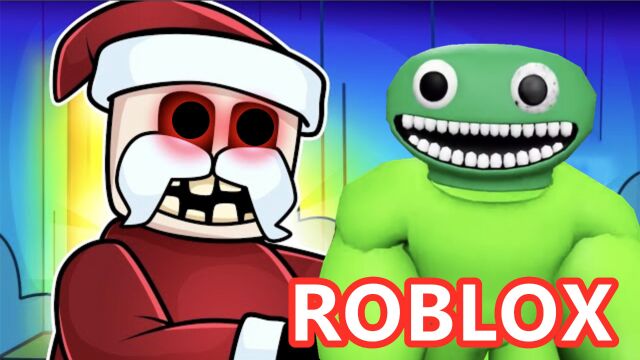 ROBLOX游戏:塔米勇闯圣诞老人家,和红色班班一起找礼物!