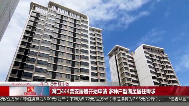 海口444套安居房开始申请 多种户型满足居住需求