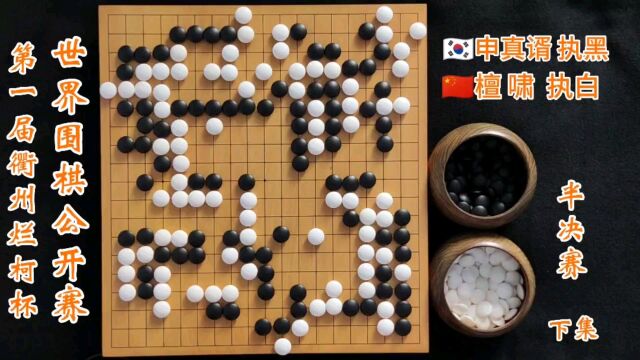 第一届衢州烂柯杯世界围棋公开赛半决赛申真谞vs檀啸下集