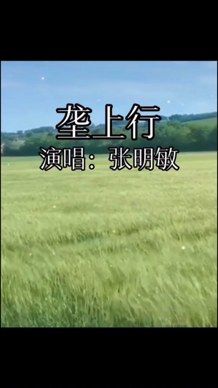 经典校园歌曲,张明敏演唱的《垄上行》上