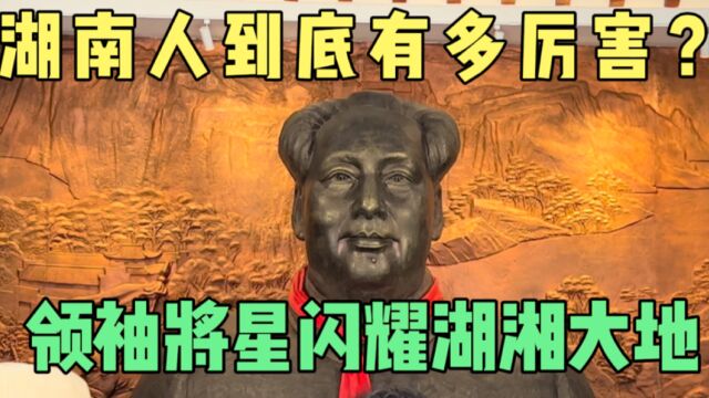 湖南人到底有多厉害?领袖将星闪耀湖湘大地!