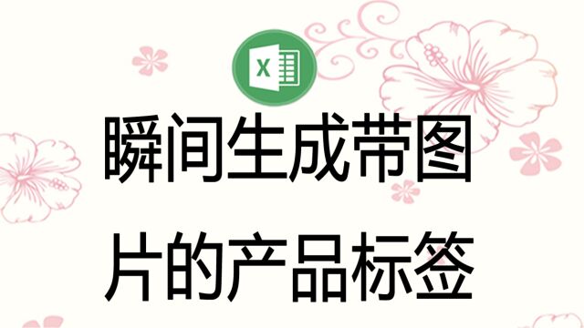 在Excel中批量生成带图片的送货单,打印带图片的标签,打印唛头