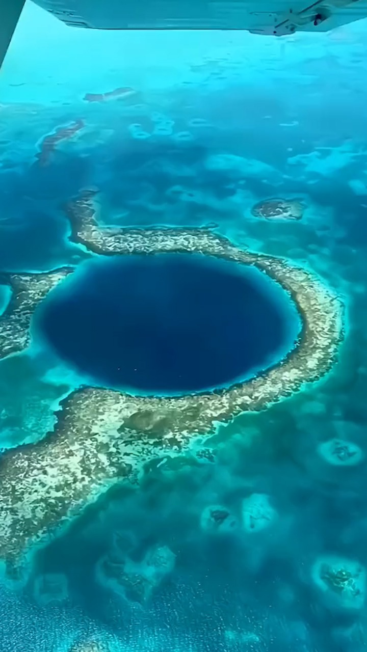 全世界最大的蓝洞之一:伯利兹蓝洞