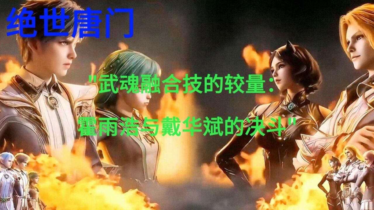 武魂融合技的较量：霍雨浩与戴华斌的决斗_腾讯视频