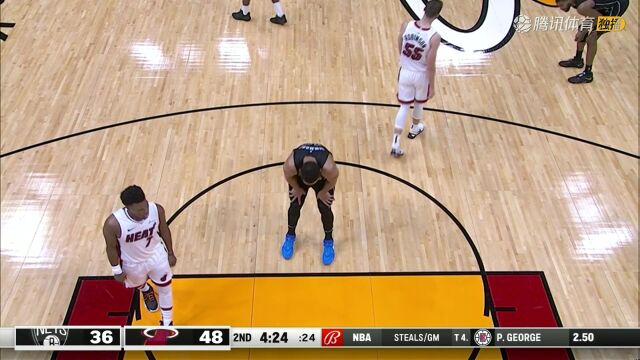 2023/24赛季NBA常规赛：篮网 VS 热火 全场回放