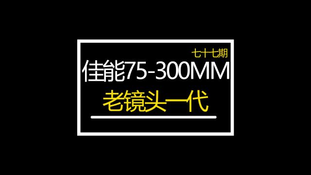 佳能EF75300MM老镜头一代 众通社性价比推荐