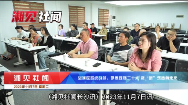 望城区委统战部:学思践悟二十大 凝“新”筑梦向未来