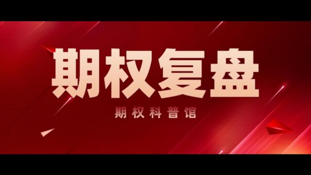 期权复盘:交易的风控才是第一步