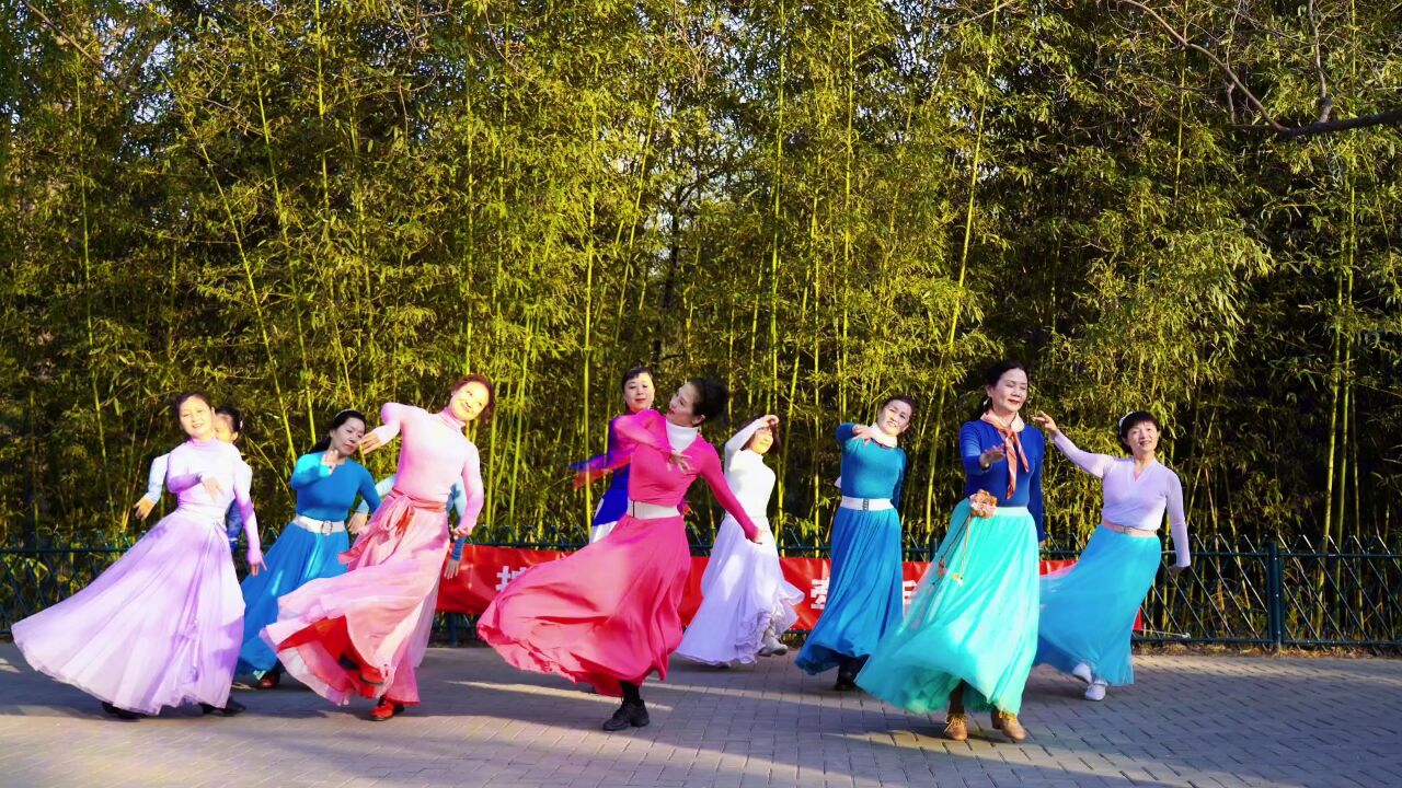 广场舞《北京的金山上》藏族风舞蹈,一代人的回忆