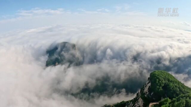 千城胜景|河北灵寿:灵动五岳寨 云海似仙境