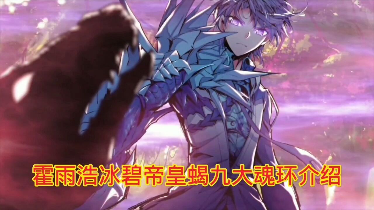 斗罗大陆‖绝世唐门:霍雨浩冰碧帝皇蝎九大魂环介绍_高清1080P在线观看平台_腾讯视频