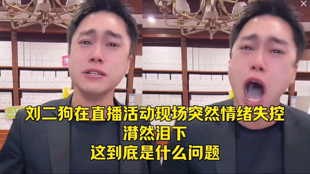 网红刘二狗在直播活动现场突然情绪失控哭了,这到底是什么问题_高清1080P在线观看平台_腾讯视频