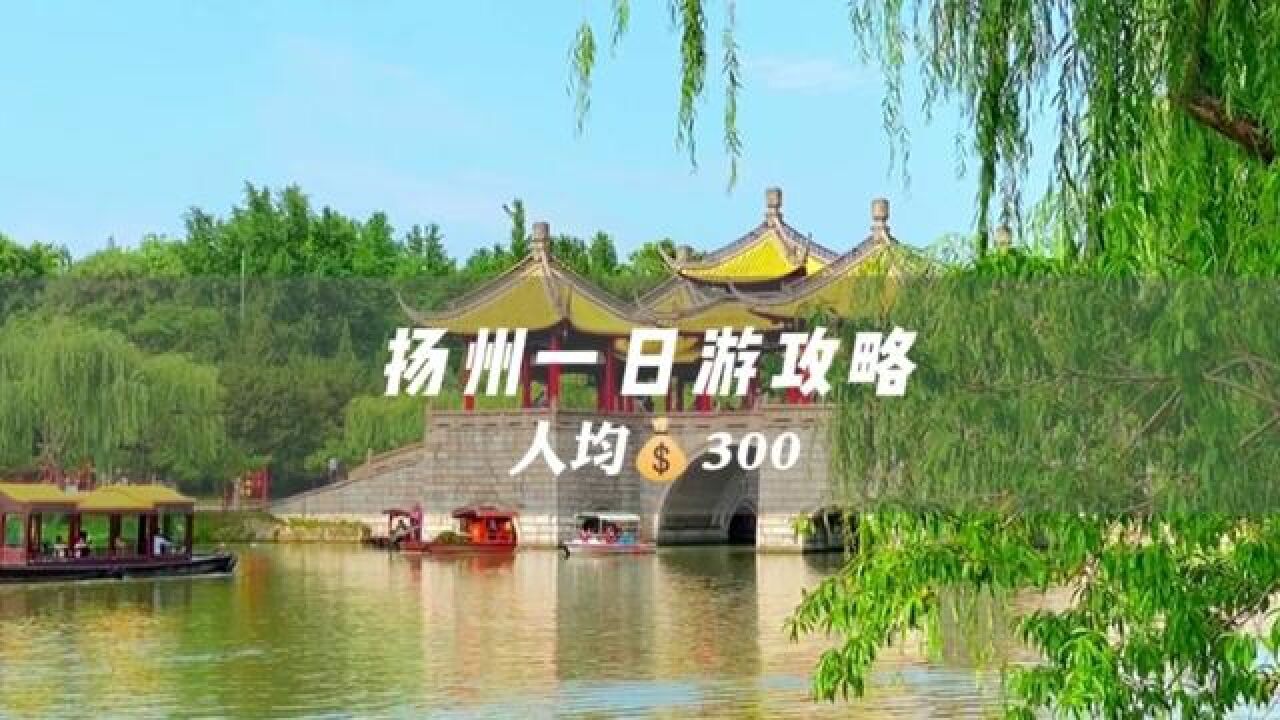 扬州一日游攻略|人均300——如何用一天的时间玩转扬州#我的城市玩乐攻略#旅行大玩家#扬州#扬州旅行_高清1080P在线观看平台_腾讯视频