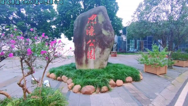 建在悬崖上的大渡口思源公园