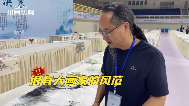 2023青少年书画传习大会:所有人都关注到了这个小男孩,他有大画家风范!