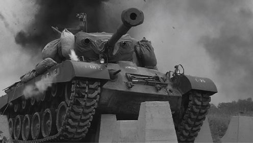 谢尔曼坦克迎战德军豹式坦克！二战电影！