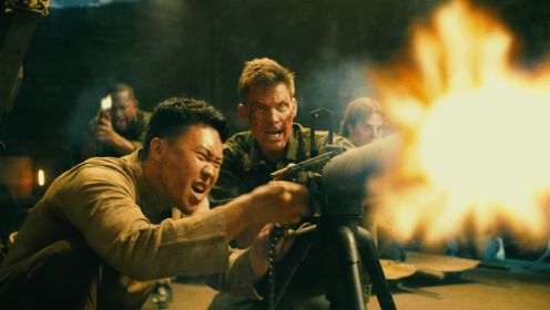 《塞班岛之战》2023最新战争电影，美军重机枪扫射鬼子，实在精彩！