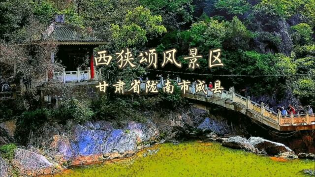 西狭颂风景区,位于甘肃省陇南市成县西13公里处的天井山麓鱼窍峡中.