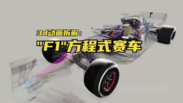 3D动画拆解:F1方程式赛车