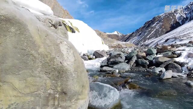 青海门源:冬日岗什卡雪峰景色壮美