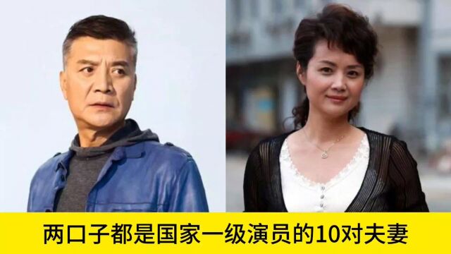 两口子都是国家一级演员的10对夫妻