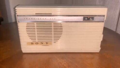 60年代的SONY-TR6080中波晶体管收音机，成都收听AM。