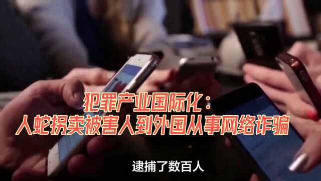 犯罪产业国际化:人蛇拐卖被害人到外国从事网络诈骗