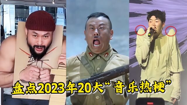 盘点2023年20大“音乐热梗”,首首爆红全网,全听过的都是大神!