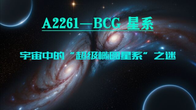 A2261—BCG 星系:宇宙中的超级椭圆星系之迷