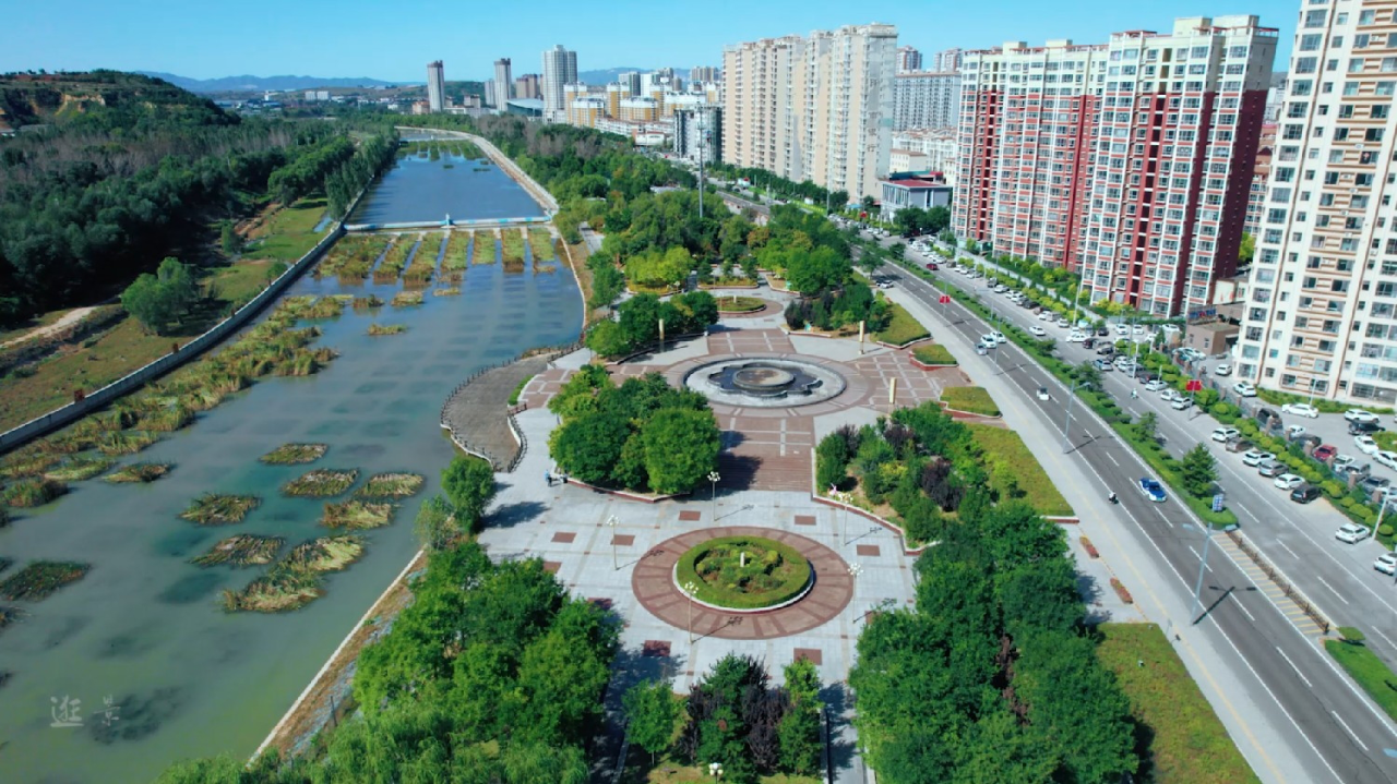 山西寿阳滨河公园美丽景色