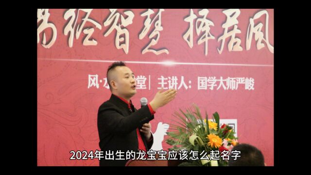 2024年出生的小孩应该怎么起名字,陕西西安延安严峻大师起名改名