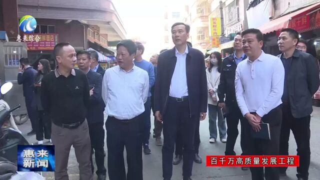 惠来县委书记,带队调研检查“百千万工程”工作推进情况