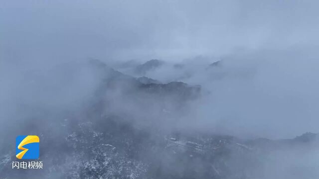 临沂蒙山:白雪皑皑 银装素裹