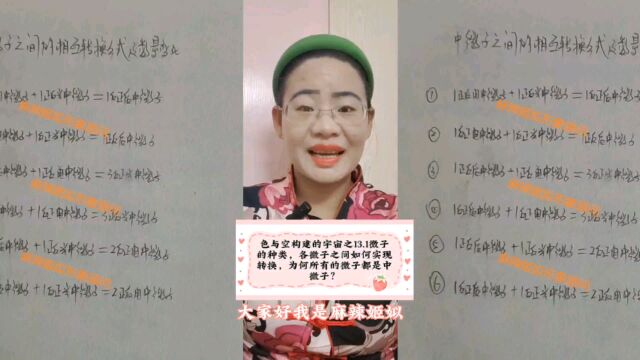 微子的具体种类有哪些?各微子之间如何来实现转换,为何所有的微子都是中微子?