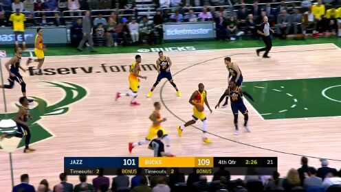 《NBA全场集锦》【得分】杀人诛心 大洛佩兹超远三分精确制导