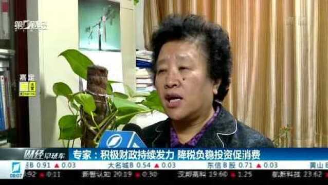 专家:积极财政持续发力 降税负稳投资促消费