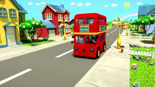 Red Wheels on the Bus | Kindergarten Nursery Rhymes & Songs for Kids by Little Treehouse