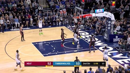 《NBA全场集锦》【扣篮】热火反击迅猛直接反超！温斯洛直塞纳恩单臂炸裂劈扣