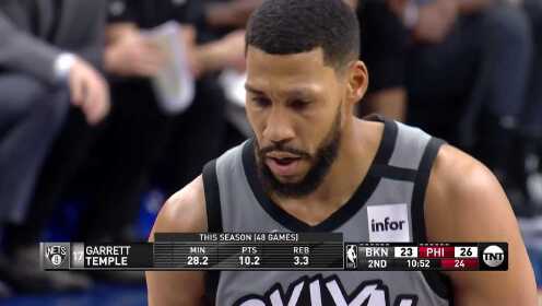 《NBA全场回放》【原声回放】篮网vs76人第2节 费城手感冰冷篮网反超